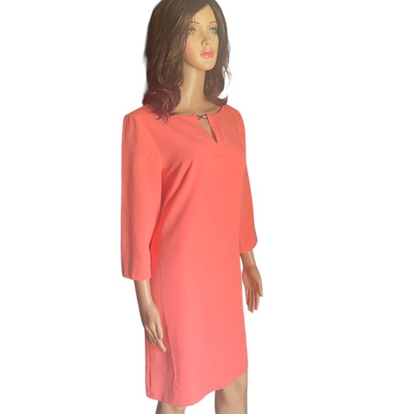 Adrianna Pappell midi orange dress size 10 - Picture 2 of 14